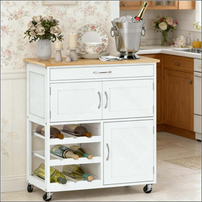 Portable Kitchen Cart,Mobile Kitchen Island,Storage Kitchen Island