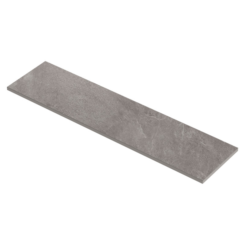 11,81 po X 47,24 po Tapis de piscine en porcelaine matte (3,87 pieds carrés / chaque), Gris ardoise