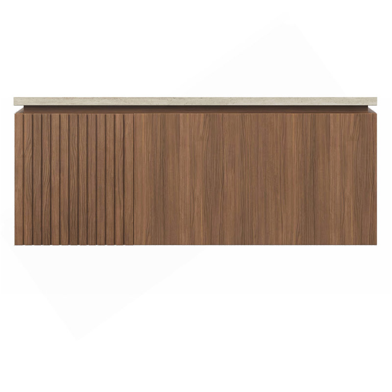 Armoire en chêne brun de 36 po seulement, sans lavabo et dessus, sans couvercle de robinet et d'évier