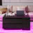  35"- 60" Extandable LED Coffee Tables With Storage 4 Drawers & Open Shelves-125559952