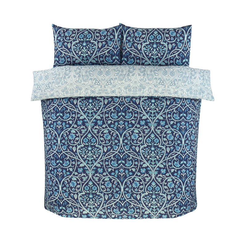 Harrow Duvet Cover Set King Bedding Set, King Duvet Cover + 2 Standard Pillowcases, Blue