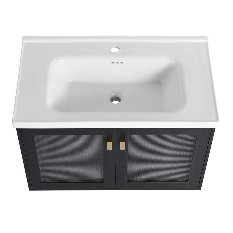 Archisha 31.9'' Single Bathroom Vanity with Ceramic Top