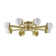 Transitional 8-Light Brass Flush Mount 