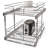 Rev-A-Shelf Pullout 2-Tier Basket Organizer for Kitchen or Vanity Cabinets -49404406-106871307