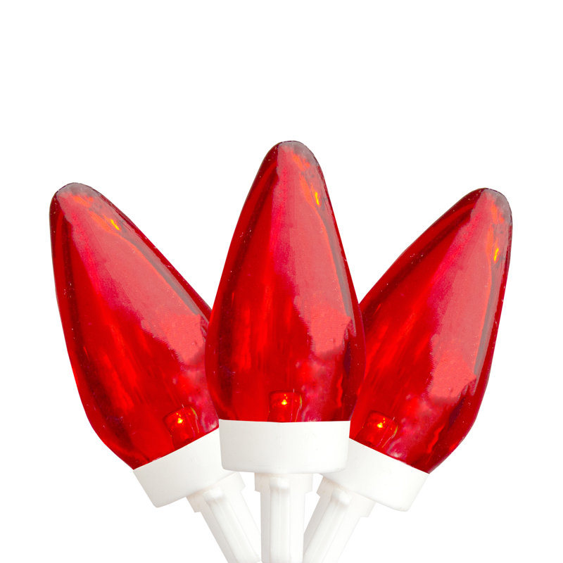 Guirlande de lumières DEL 1 po, Rouge