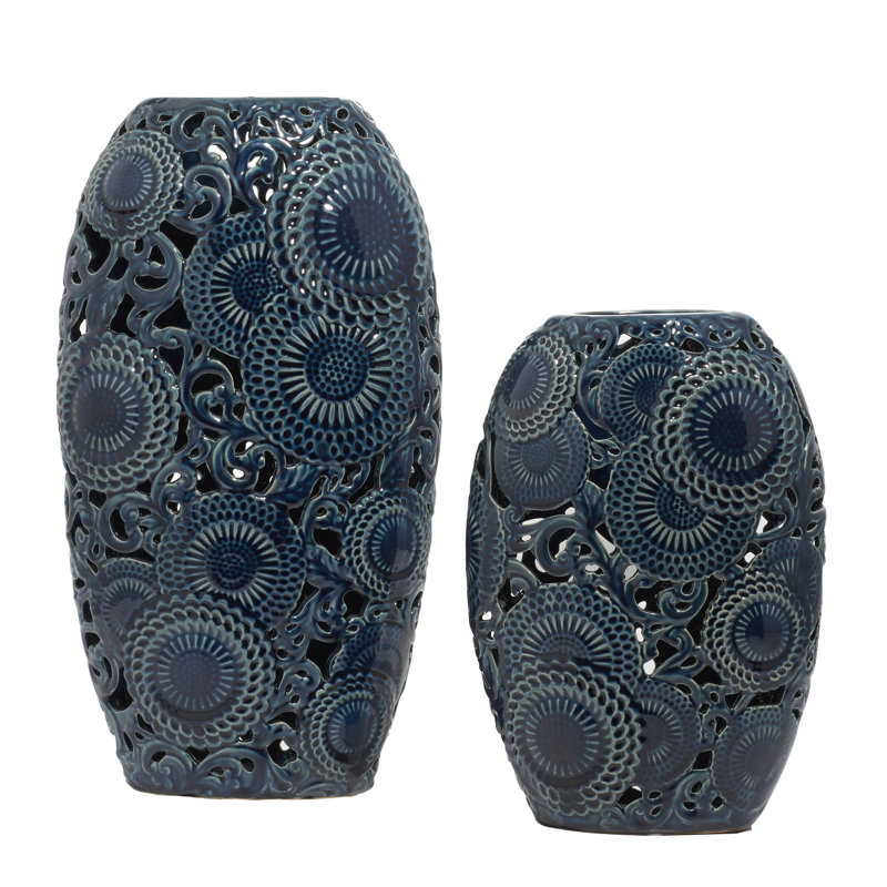 Ensemble de vases de table en céramique 2 pièces Dezra