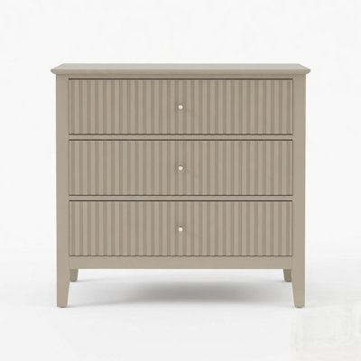 Table de chevet large à 3 tiroirs, grande table de bout moderne avec rangement spacieux et design élégant