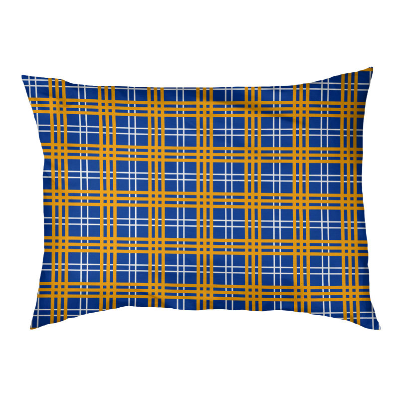 Oreiller d’intérieur de luxe Tennessee football, Grand (l 40 po x p 30 po x p 5 po), Bleu royal / blanc / or