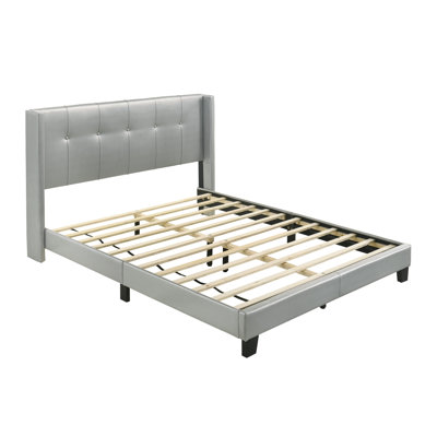 Arshaun Vegan Leather Wingback Bed