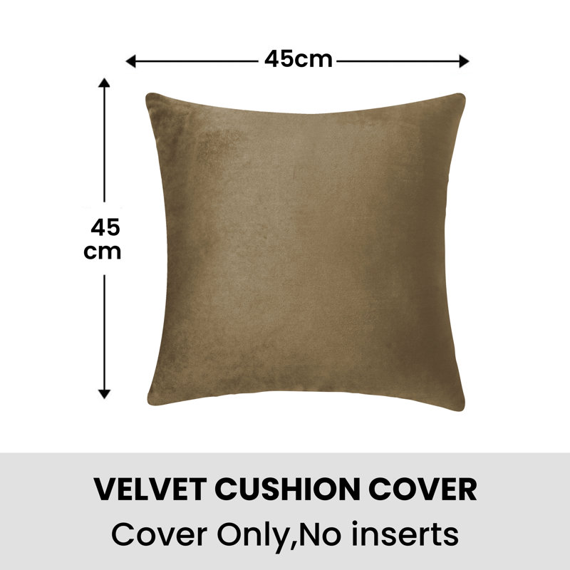Kilian Square Cushion Cover, Coffee