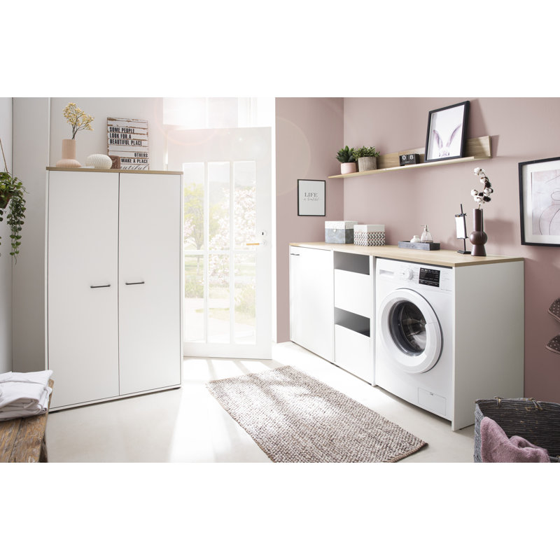 Amaure Bathroom Cabinet, White, matt