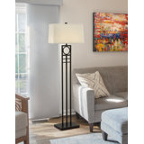 60'' Hammertone Bronze Traditional Floor Lamp