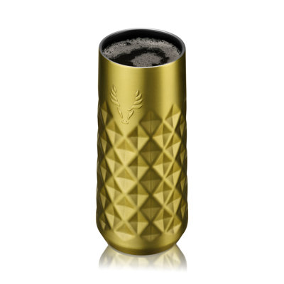 Flûte à champagne en acier inoxydable Paragon en obsidienne