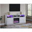 Console de meuble télé avec chauffeur, éclairage DEL, armoires, tablettes l 70 po Ambrogio-1521053027