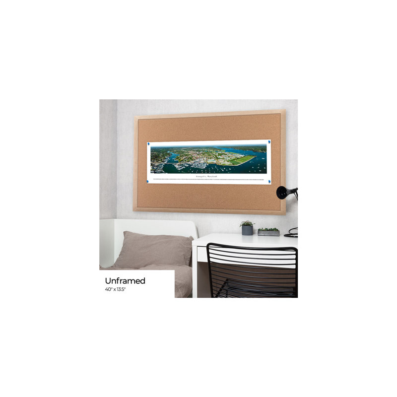 Impression panoramique Annapolis, Maryland, H 13,5 po x l 40 po, Papier