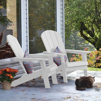 Chaise Adirondack pliante pour l'extérieur Chaise surdimensionnée en plastique Adirondack HiPS