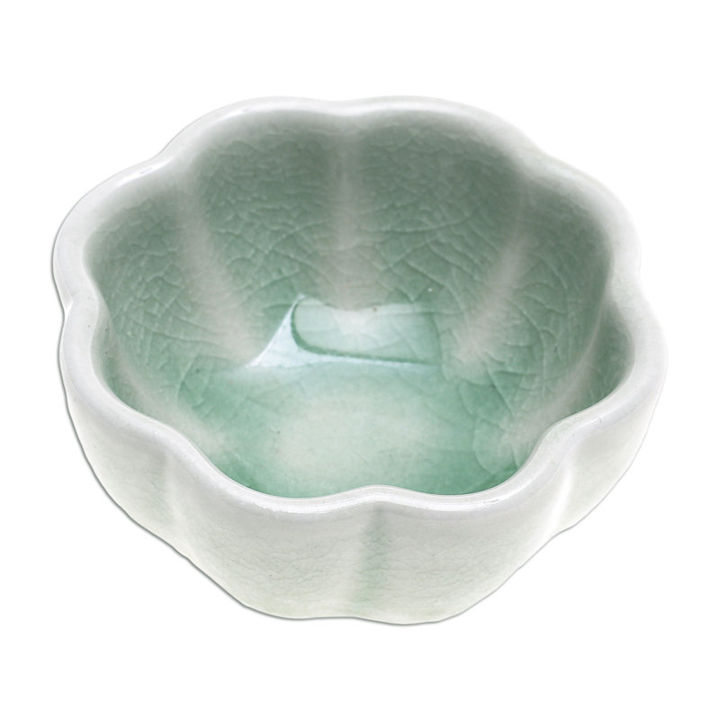 Bol décoratif fabriqué à la main, Vert