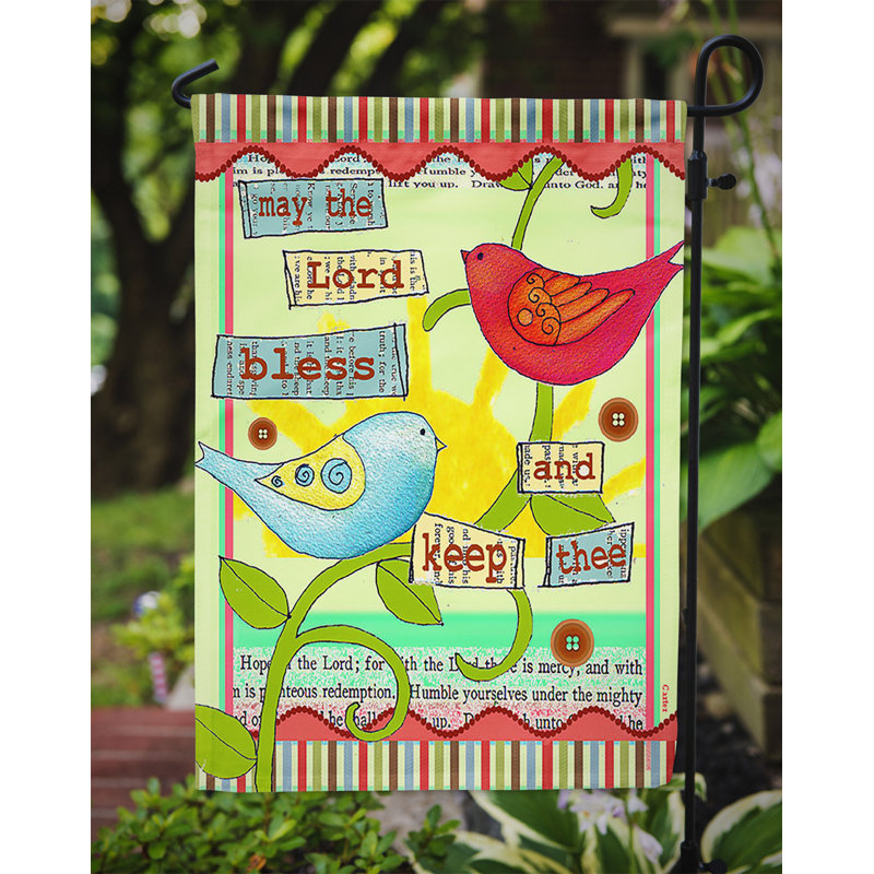Que la lord vous bless et conservera votre drapeau de jardin inspiration à 2 côtés
