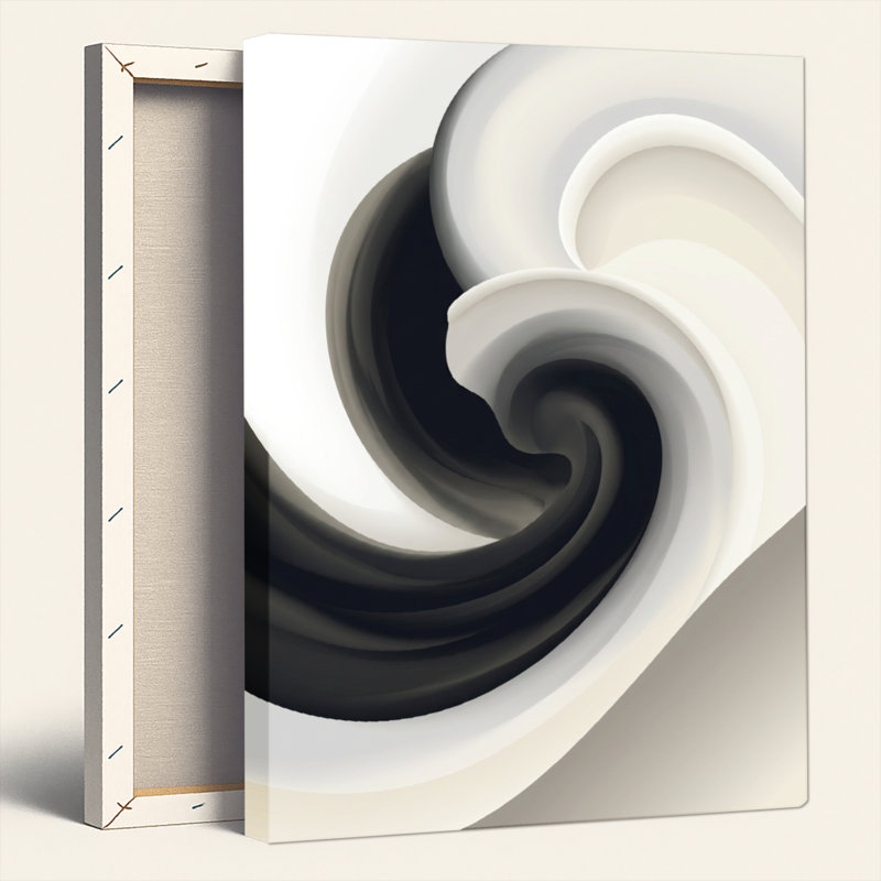 Spiral Wave, reproduction d'art sur toile, ensemble de 1, 48"H x 32"W, Wrapped Canvas
