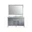 Ensemble de meuble-lavabo de salle de bain simple avec miroir 61 po Hamil-27063438
