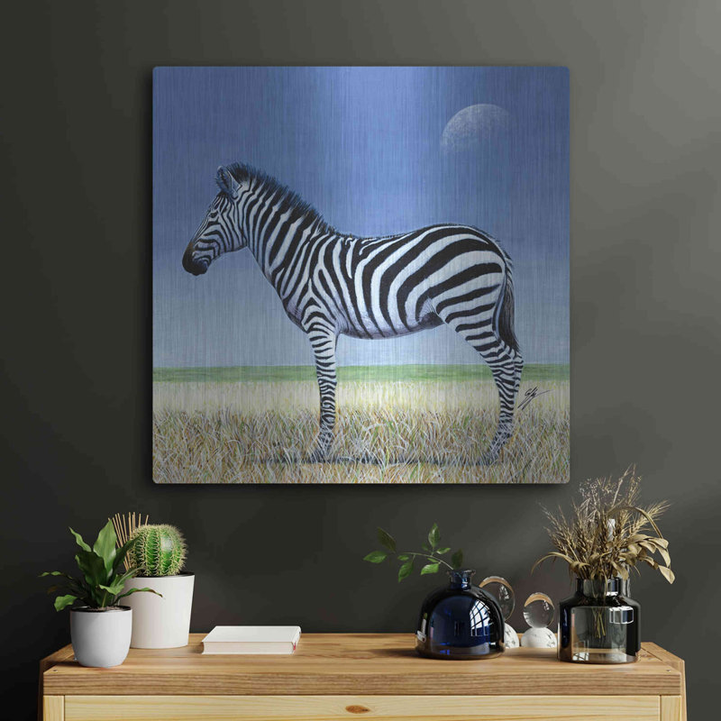 «Morning Moon» par Durwood Coffey, H 24 po x l 24 po