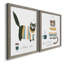 Coffee Cats III - ensemble de 2 reproductions d'art textuel sur toile-384086433-384086432