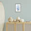 Indigo en forme de corail, estampe numérique par Petal Prints Design-102991778-102991779