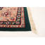 Tapis de la zone en laine bleu/beige 9 pi 1 po x 12 pi 6 po one-of-kind à la main-noué la 2010 Condrey