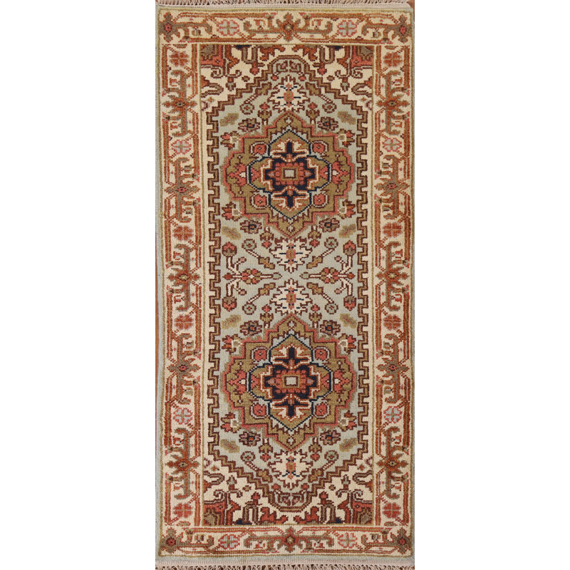 One-of-a-Kind Runner 2'7" X 8' New Age Runner Wool Area Rug in