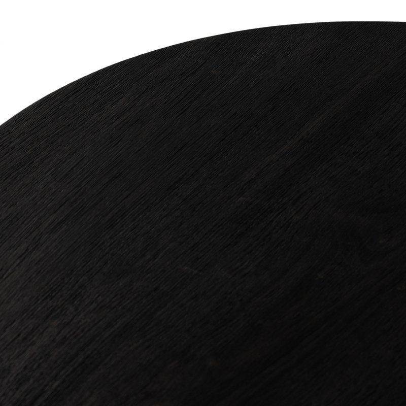 Mesa Solid Wood End Table, Ebony Parawood