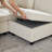 Chenille Upholstered Sectional Sofa With Storage Console-120142548