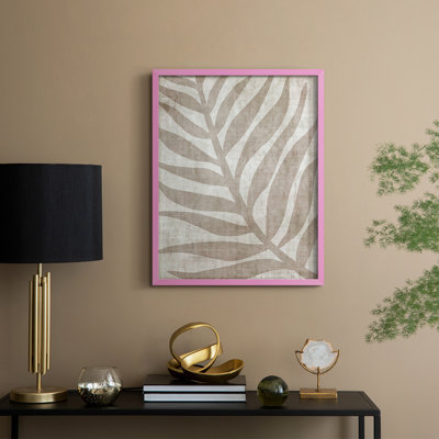 Island Neutrals I Framed Print - Solid Wood