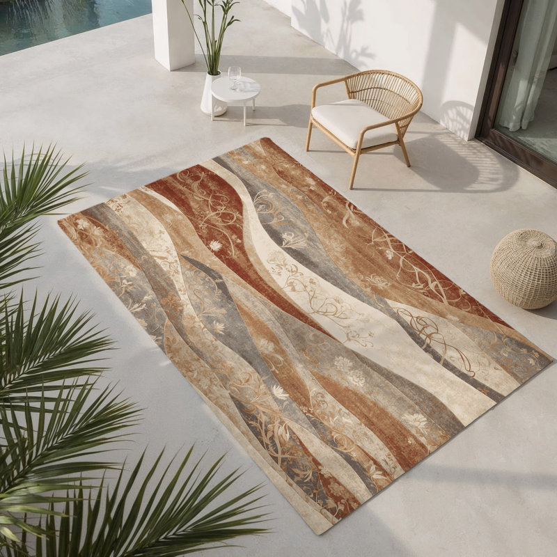 Tapis intérieur et extérieur Twilight Gleam, Rectangle 1 pi 6 po x 2 pi 6 po