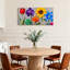 Plantes et fleurs, fleurs colorées sur fond-2100130032