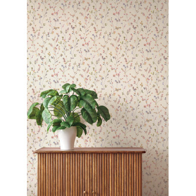 Romy Pink Springtime Trail Wallpaper