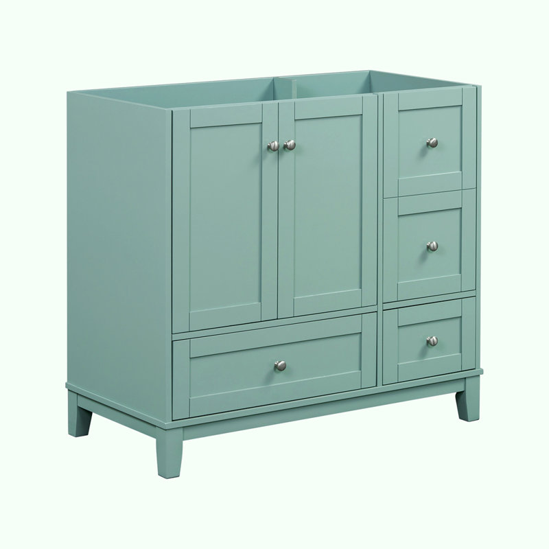 Meuble-lavabo 36 po sans lavabo, Vert