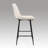 Pu Leather Upholstered Counter & Bar Stool Set Of 4 With Metal Legs-2119490238
