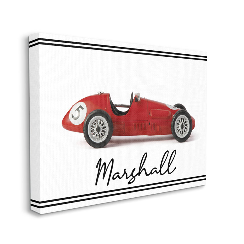 «Boy's Toy Car cmw-003», art mural personnalisé, Toile tendue, H 16 po x l 20 po, Oui