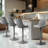 Adjustable Swivel Counter Stools with Back-1992251944