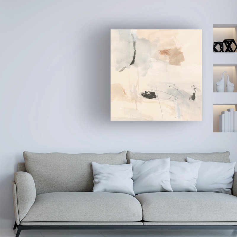 «Oat and Slate I» par Victoria Barnes, reproduction sur toile sans cadre