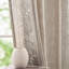 Rideaux en lin semi-transparents brodés à motif floral-582662669-592446732