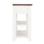Console en bois de pin massif 48 po, table d'appoint moderne avec 3 tiroirs de rangement et 2 tablettes-55699837