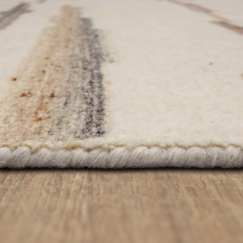 Tapis intérieur moderne touffeté à la machine Oyster Creek, 9 pi x 12 pi