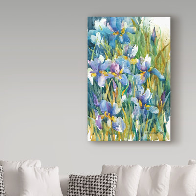 Mattox 'Summer Heralds' Watercolor Painting Print on Wrapped Canvas