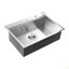 Évier de cuisine encastré à simple cuve en acier inoxydable 33 x 22 x 10 po avec poste de travail