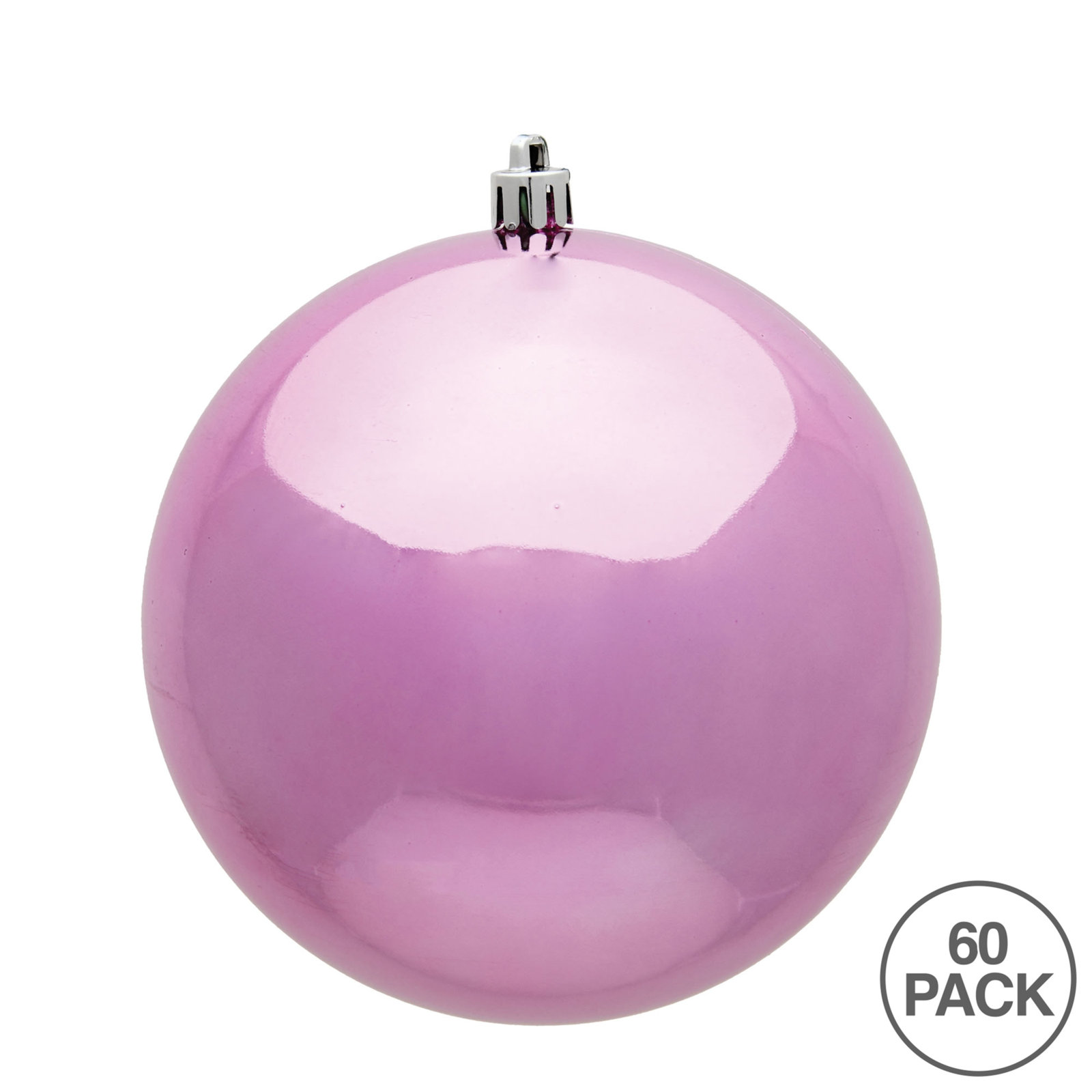 Holiday Décor Ball Ornament, Pink Shiny