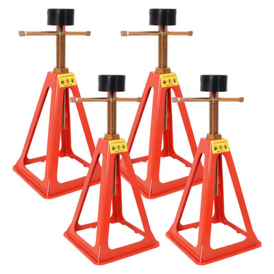 4-pack Rv Stabilizer Jacks, Steel & Aluminum Alloy Screw Jack Stands,with Rubber Pads & Spare Nuts For Travel Trailer Camper