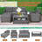 4 - Person Patio Conversation Set with Cushions