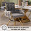Avakate 46cm H Velvet Upholstered Metal Armchair-595320185-543699044