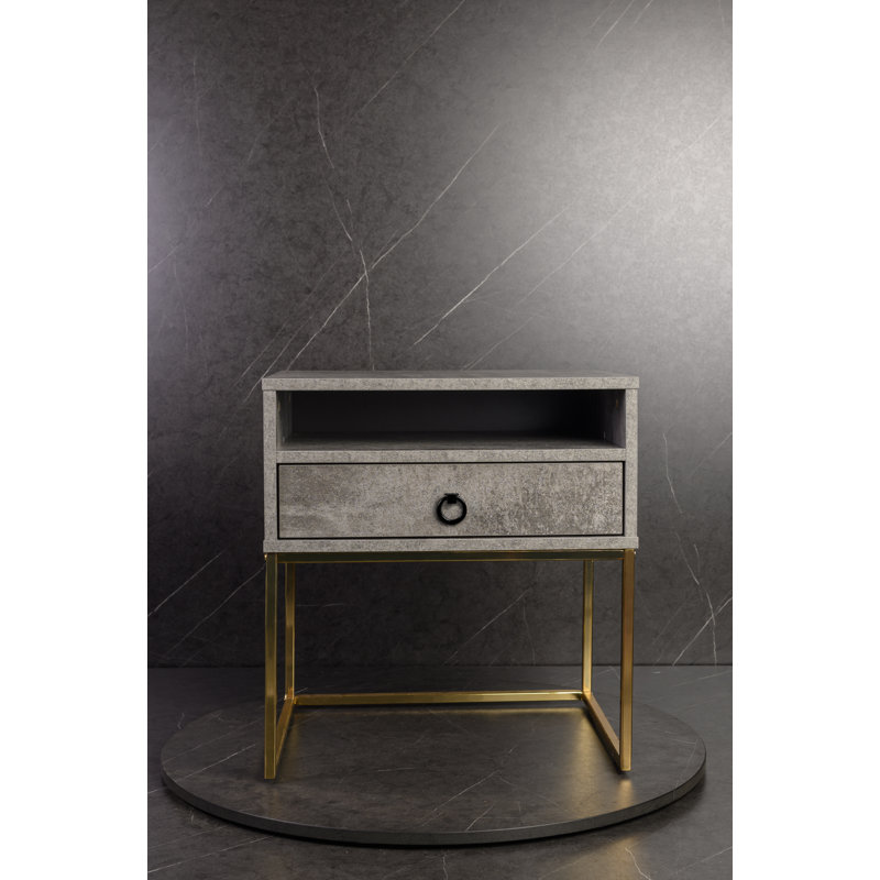 Golana 50.2cm W Bedside Table